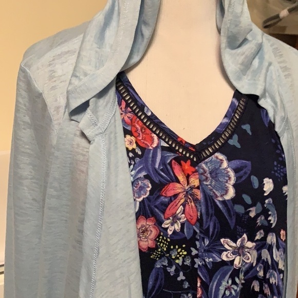 Wildfox Sweat light blue lightweight cardigan, new - Picture 2 of 12